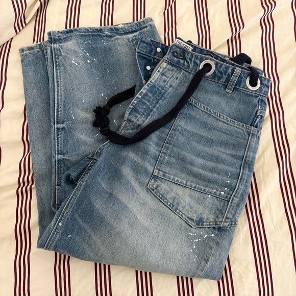Free People Moxie Pull On Barrel Jeans - Picture 2 of 4